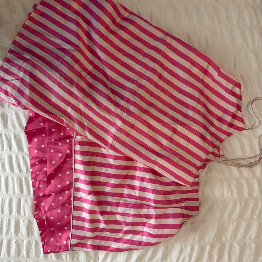 Victoria's Secret Pink and White Striped Skirt